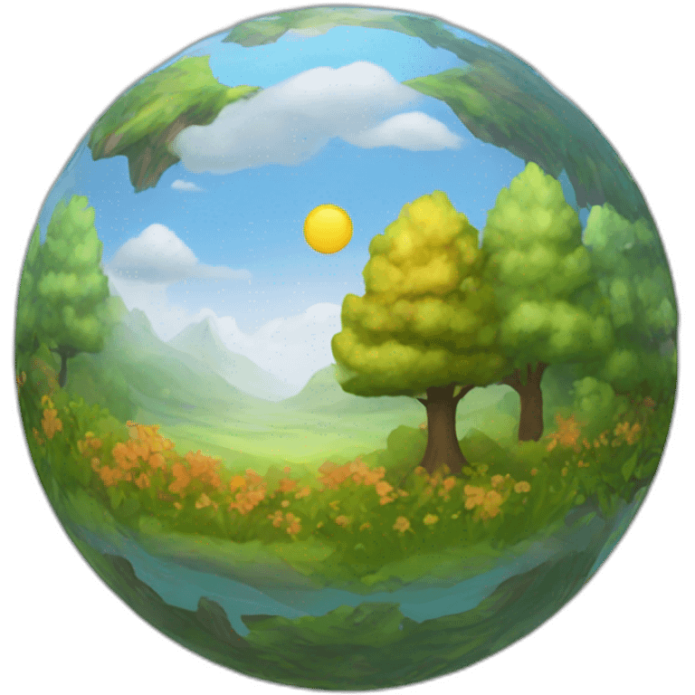 the 4 seasons sphere emoji