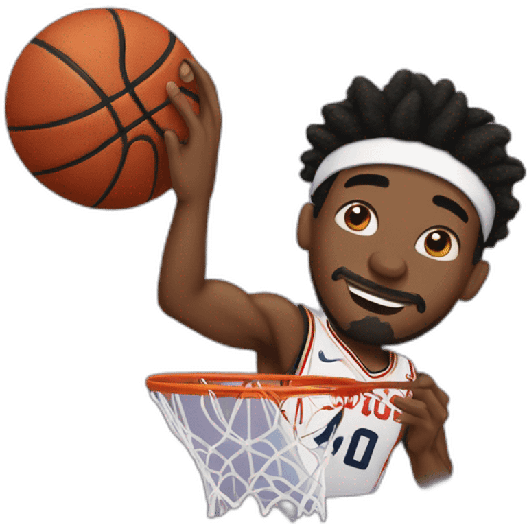 Demar-DeRozan playing basketball emoji