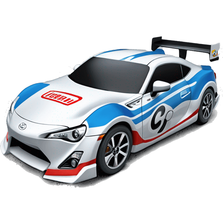 Radio Controlled Captain Rex themed 2013 Toyota 86 shaped like a Formula One race car with exposed turbine wheels  emoji