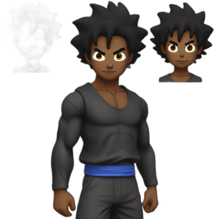 Black goku emoji