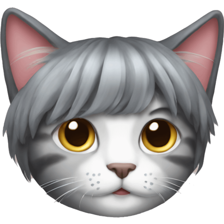 HAIR wig cat emoji