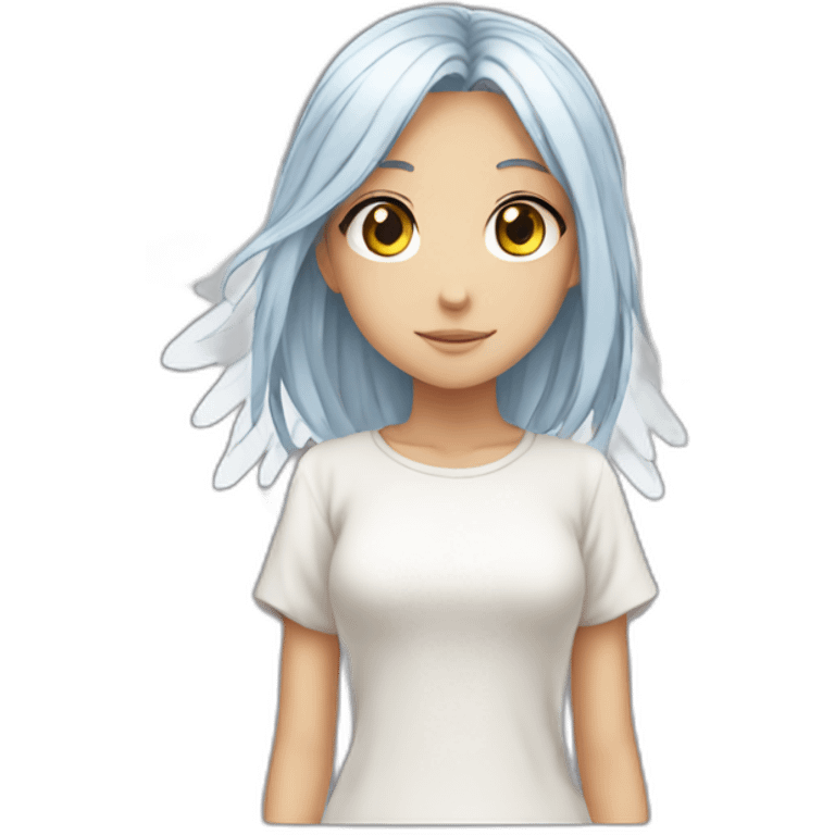 Girl anime angel emoji