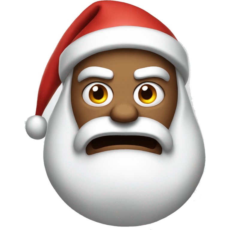 Angry Santa  emoji