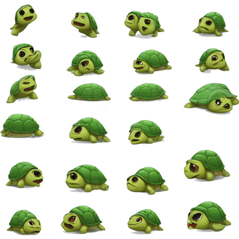 funny weird shit and turtle emoji