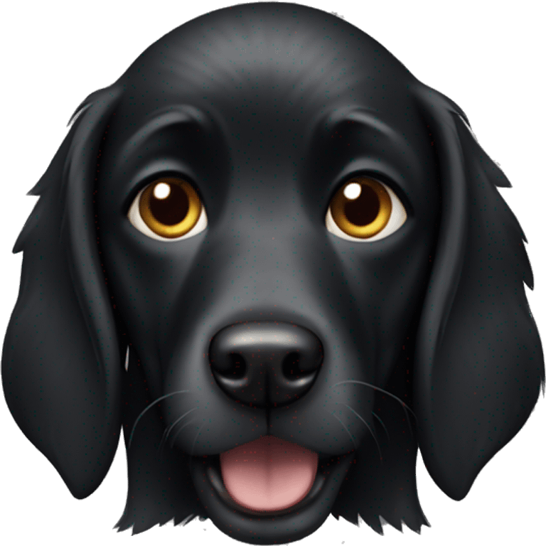 Black dog emoji