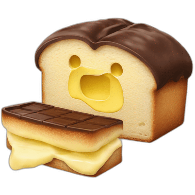 Brot mit Butter und Schokolade emoji