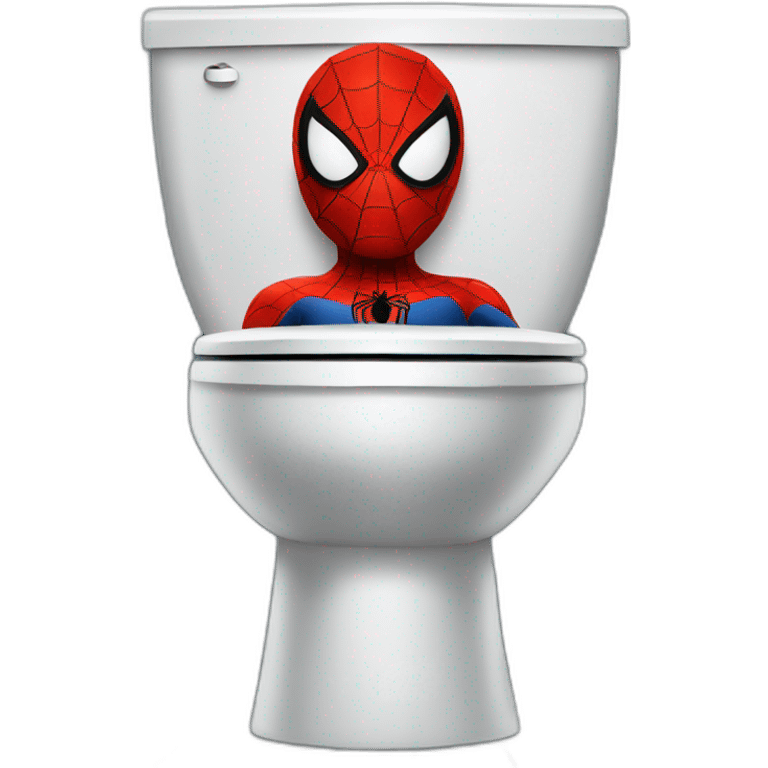 Toilettes spiderman emoji