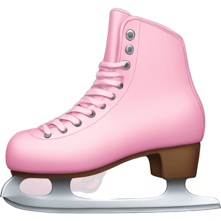 pastel pink ice skates emoji