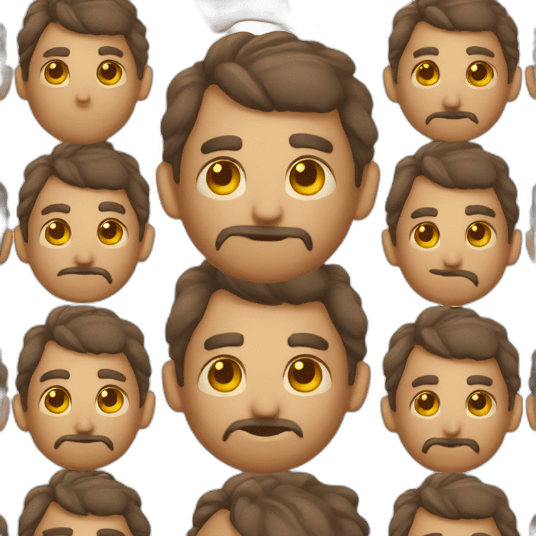 hombre cabeza afeitada emoji