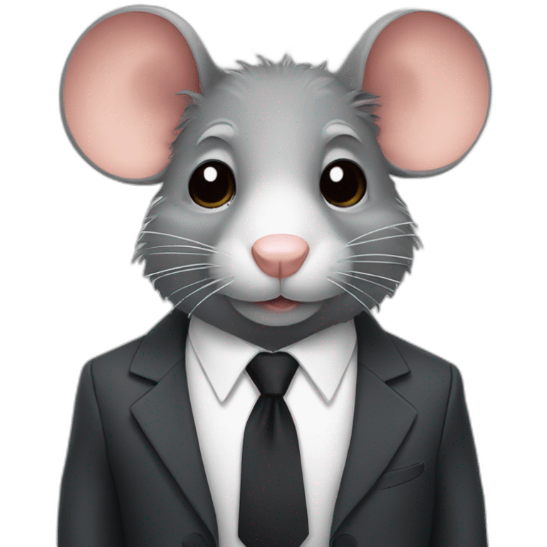  rat in a suit and tie emoji