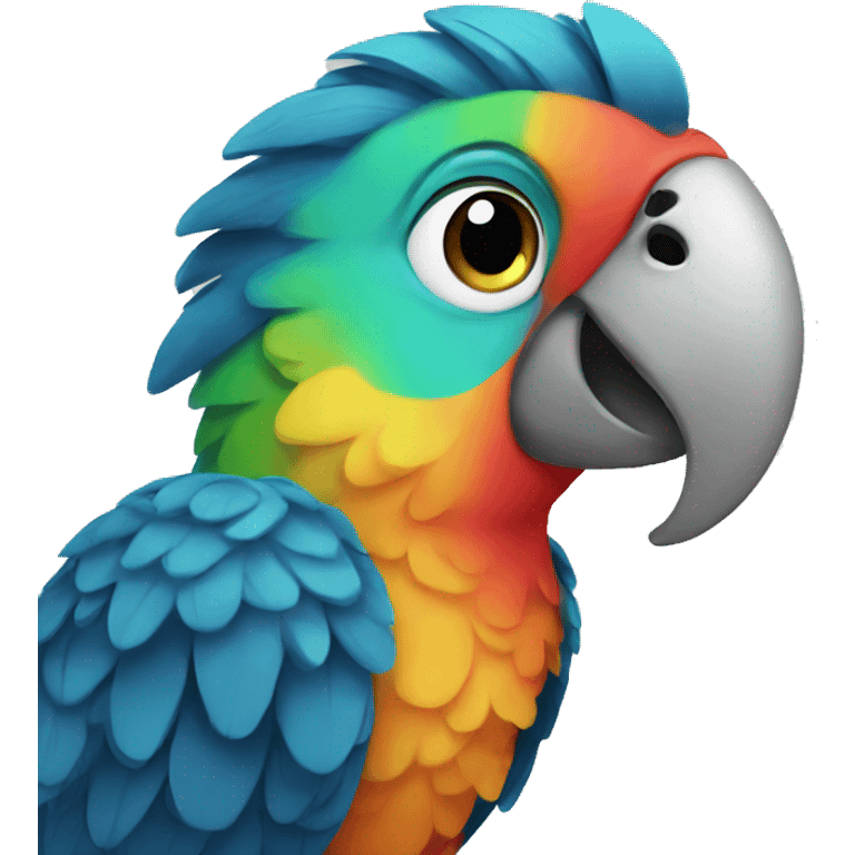 a cute parrot emoji