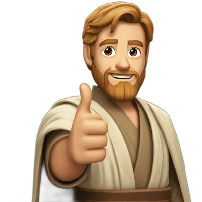 obi-wane kenobi Thumbs up emoji