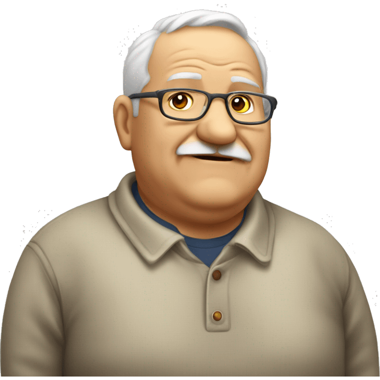 old fat man emoji