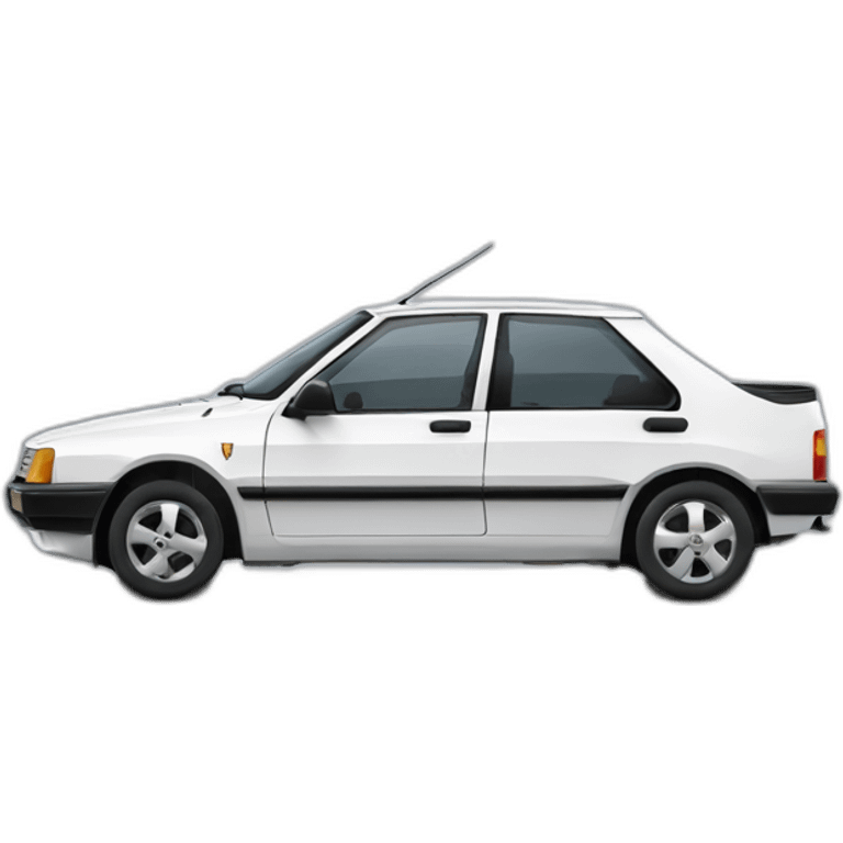 white peugeot 309 emoji