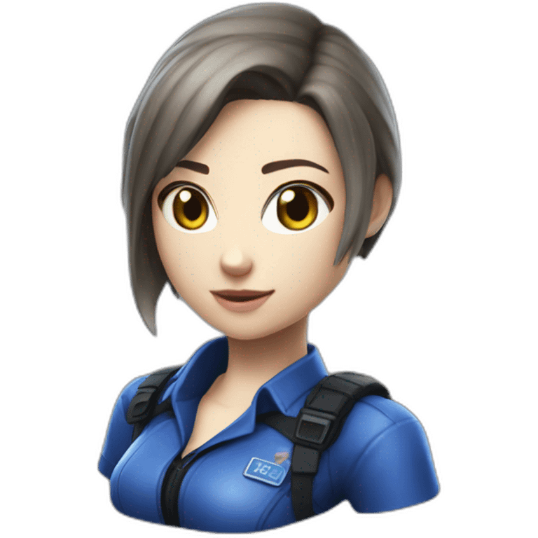 Hyper realistic Jill Valentine emoji