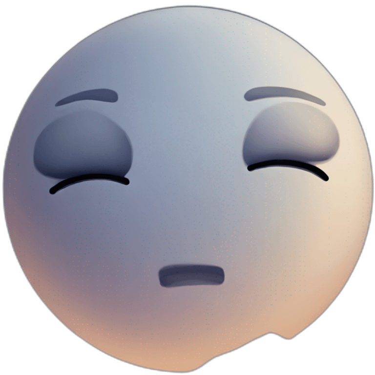 Sad moon emoji