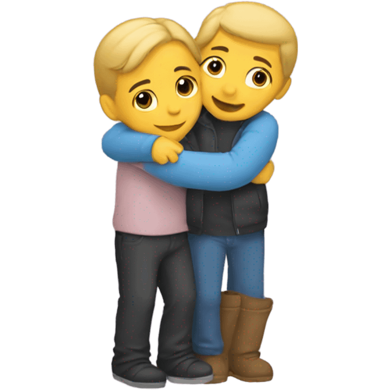 Friends hugging emoji