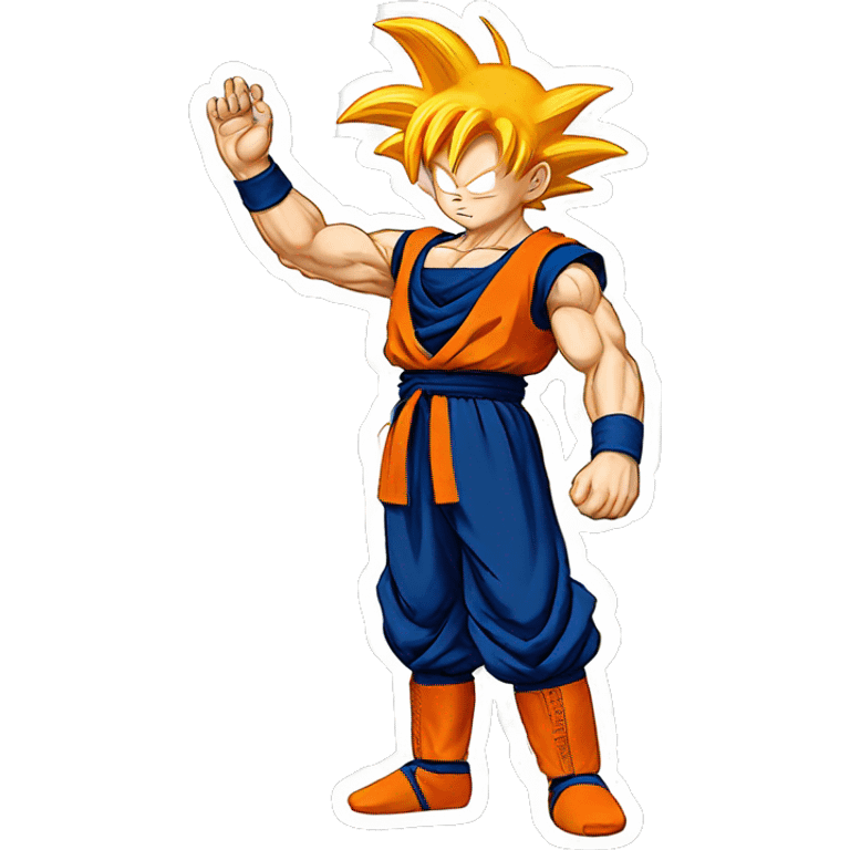 goku waving emoji