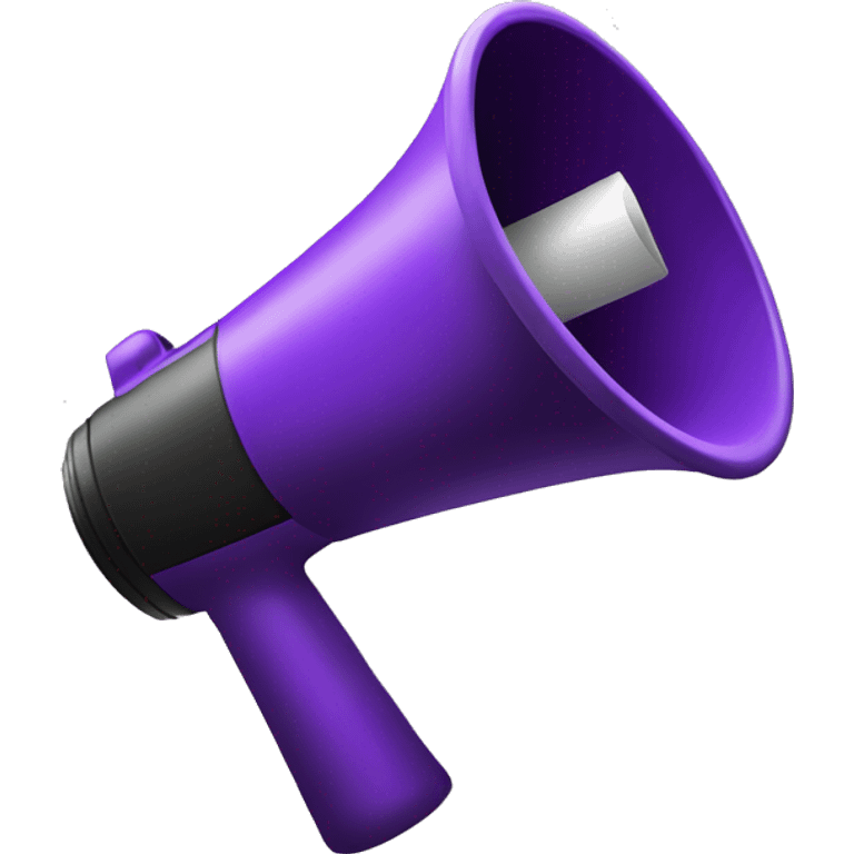 purple megaphone emoji