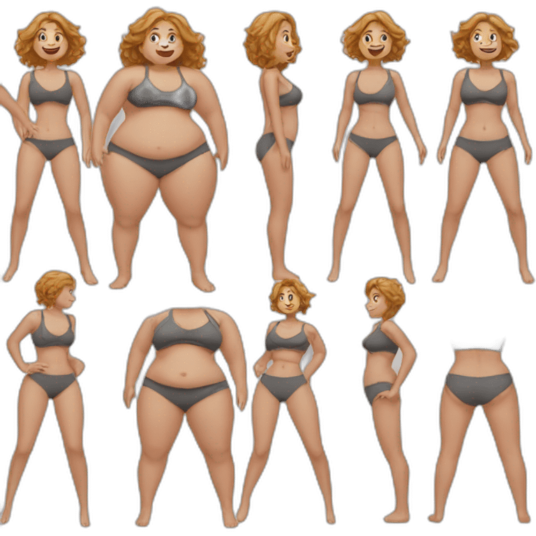 Weight loss before and after  emoji