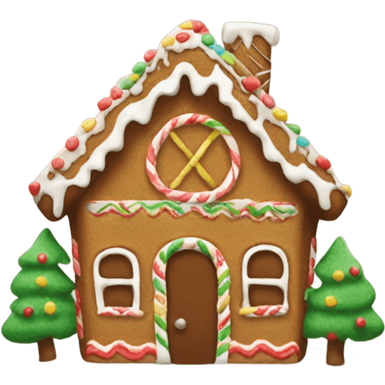 Gingerbread house emoji