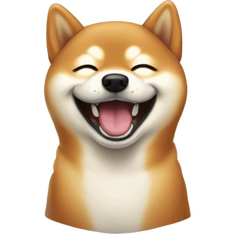 laughing shiba inu emoji