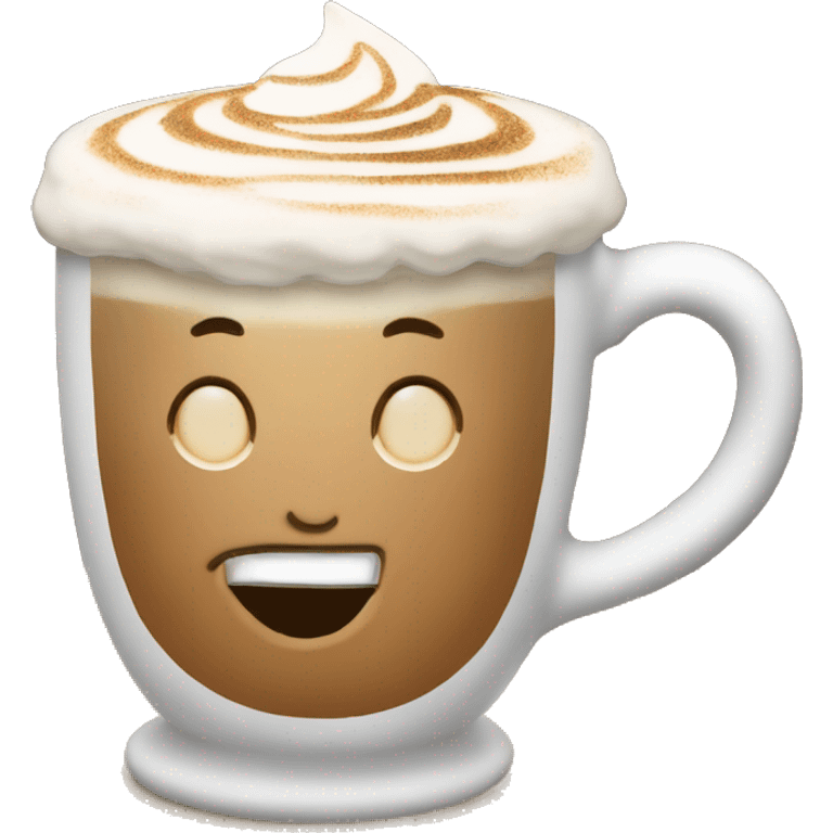 Christmas latte emoji