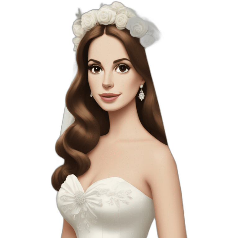 Lana del rey en mariée emoji