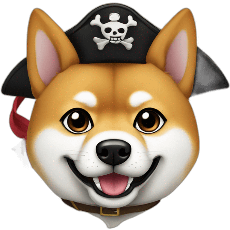 shiba pirate wanted poster emoji