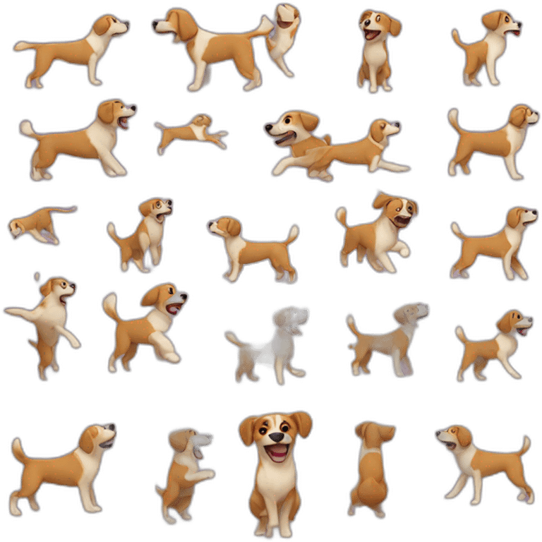 Dog dance  emoji