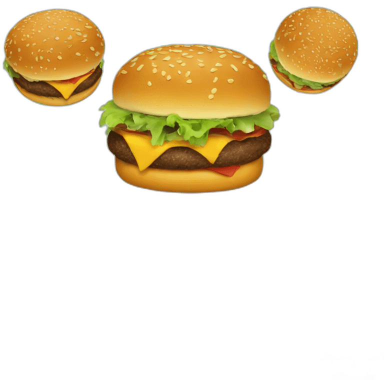 una cobaya con hamburguesa emoji