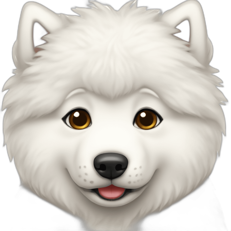 samoyed sit puppy full body emoji