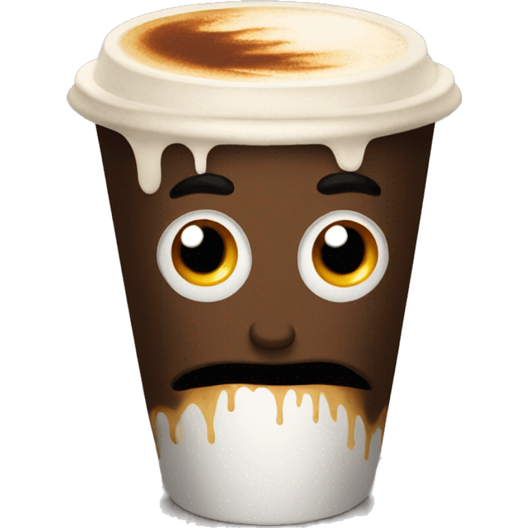 Coffee with Halloween emoji