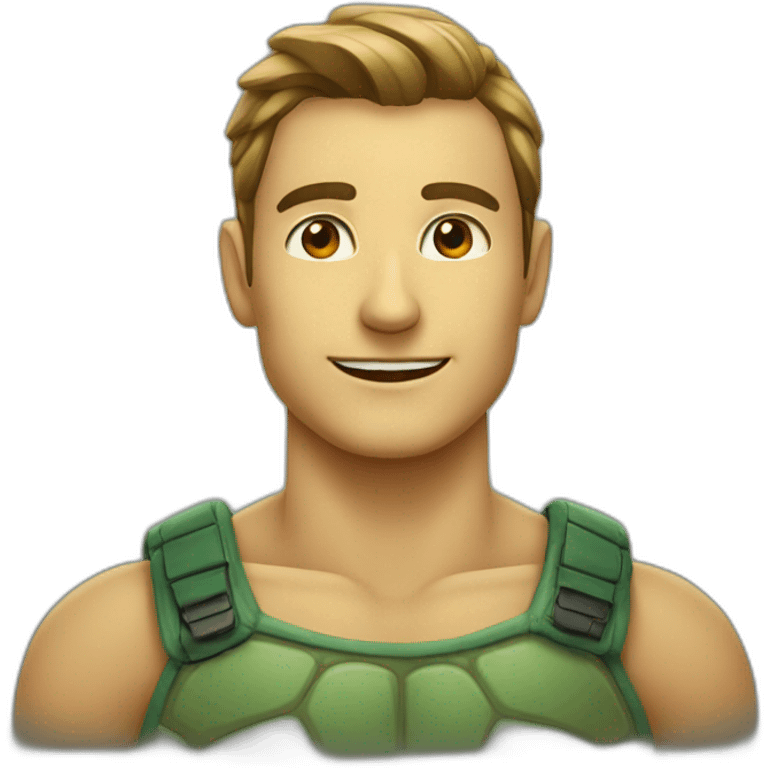 Tortue sur homme emoji