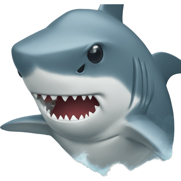 Shark wrestling emoji