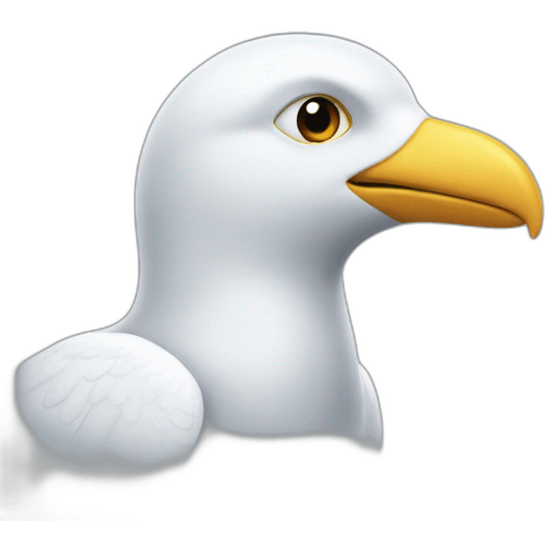 intelligent seagul emoji