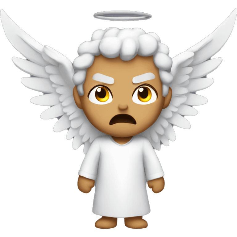 Angry angel emoji