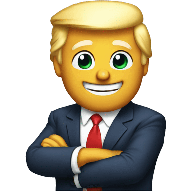 Donald trump happy emoji