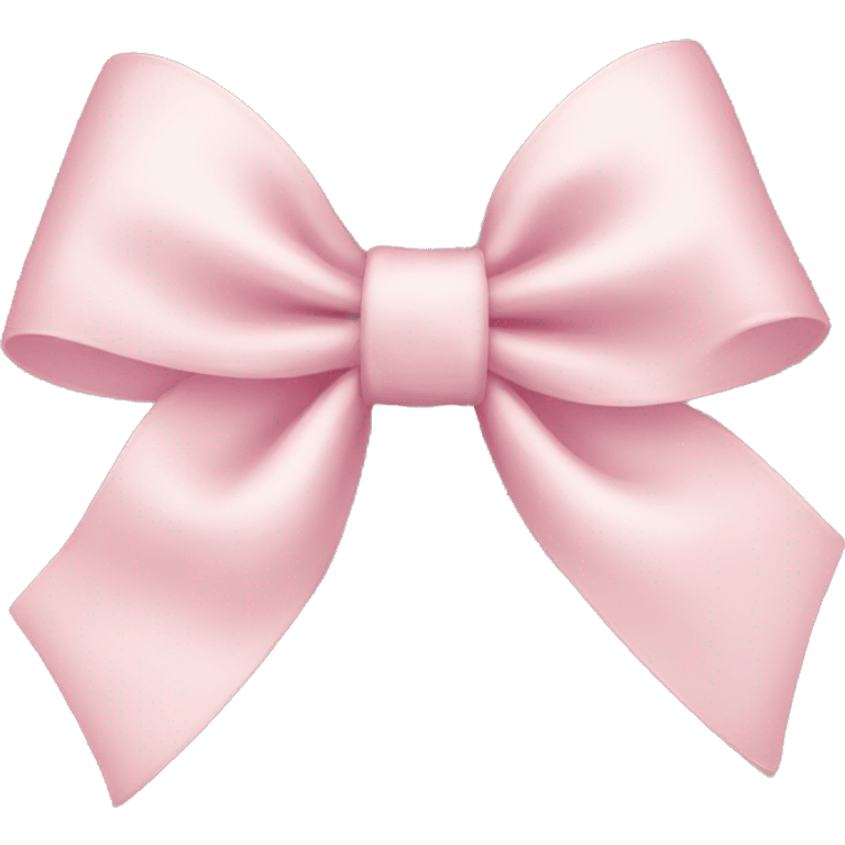 Pale Pink bow emoji