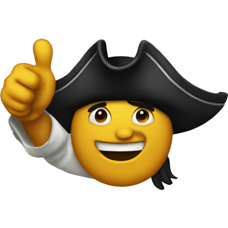 pirate thumbs up emoji