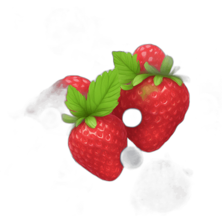 Fraise framboise myrtille emoji