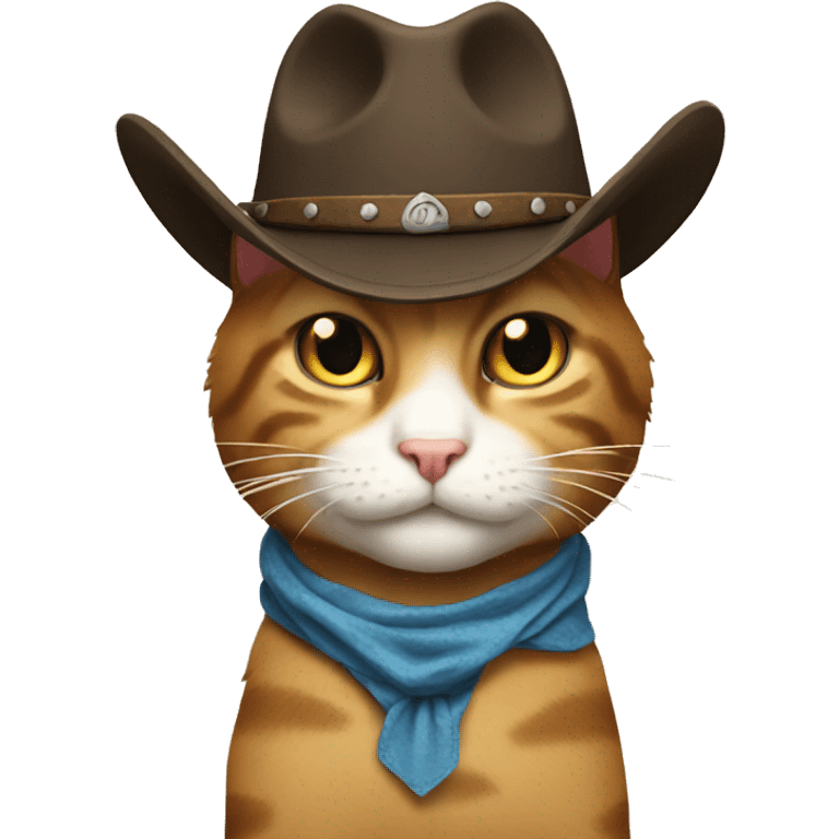 Cowboy cat emoji