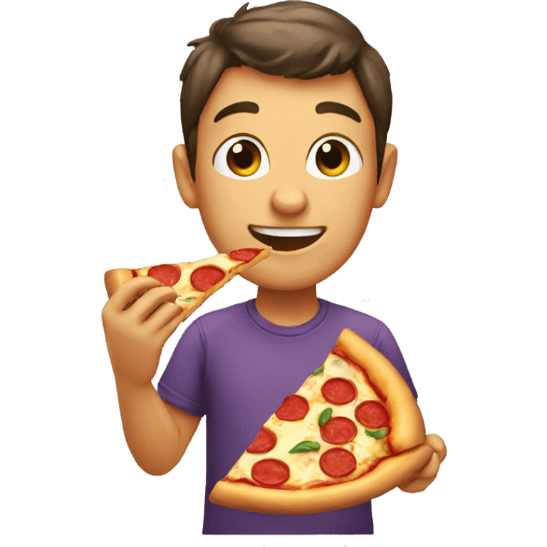 eating pizza emoji