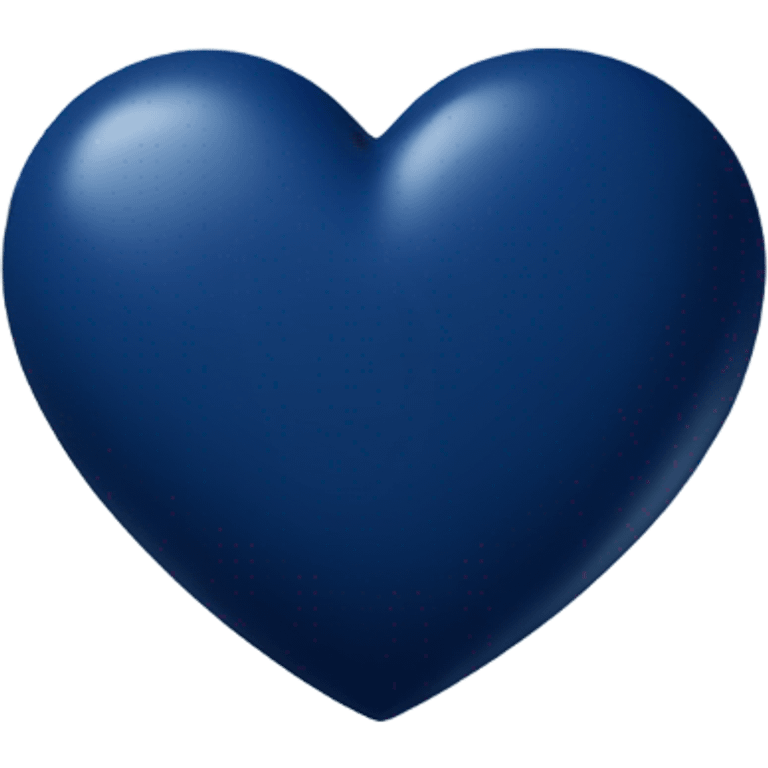 Navy blue heart  emoji