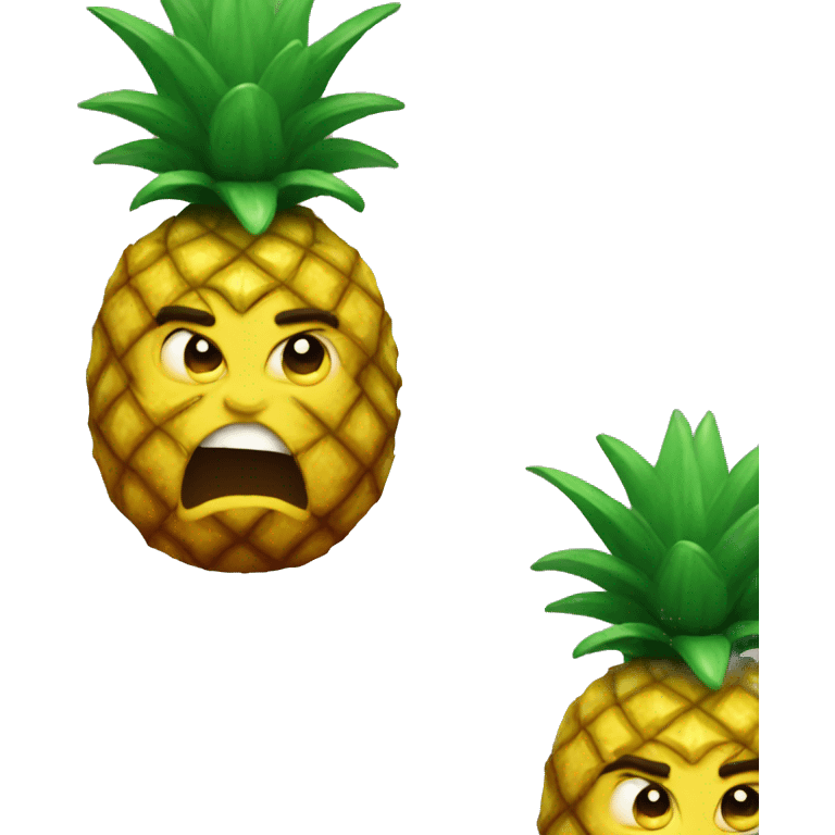 Angry pineapple  emoji