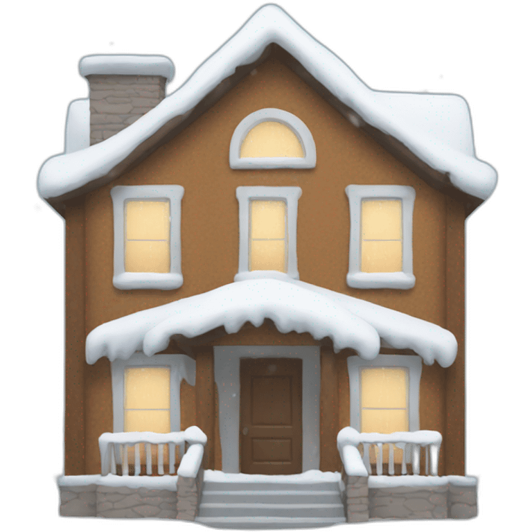 home in the snow emoji