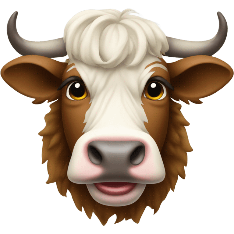 Christmas Highlander cow emoji