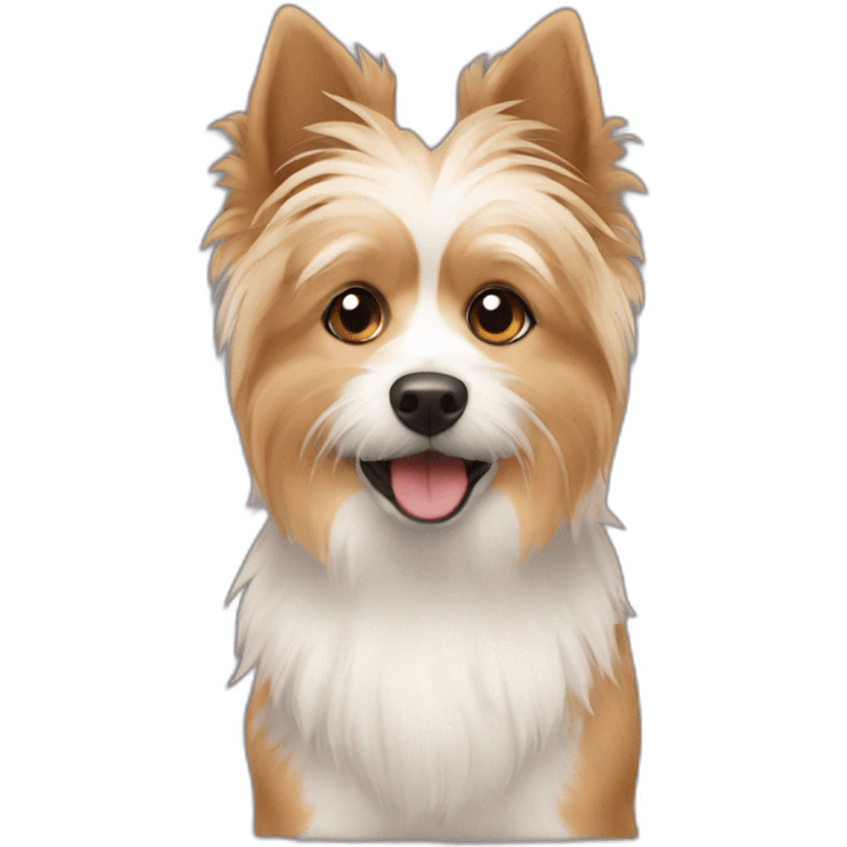 Spitz and Yorkie mix emoji