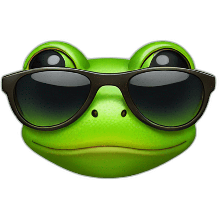 frog in sunglasses emoji