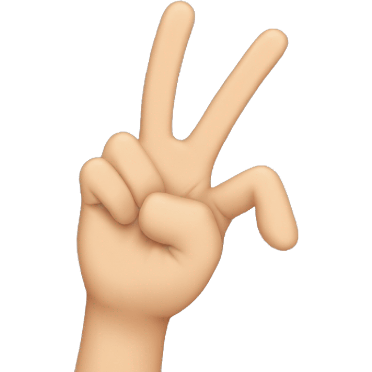 Make a handsign that looks like the hand sign of a domai expansion emoji